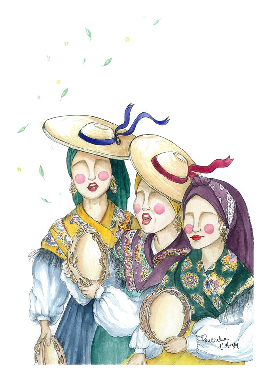Tres pandeireiras